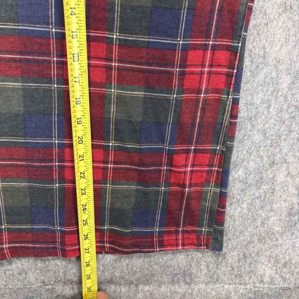 Vintage Honors Rugby Tartan Plaid Polo Shirt Men's Large 90s Preppy Long Sleeve - Picture 5 of 6
